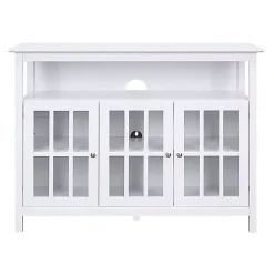 Kirklands Home Tiered Deluxe Cali Media Cabinet White Best