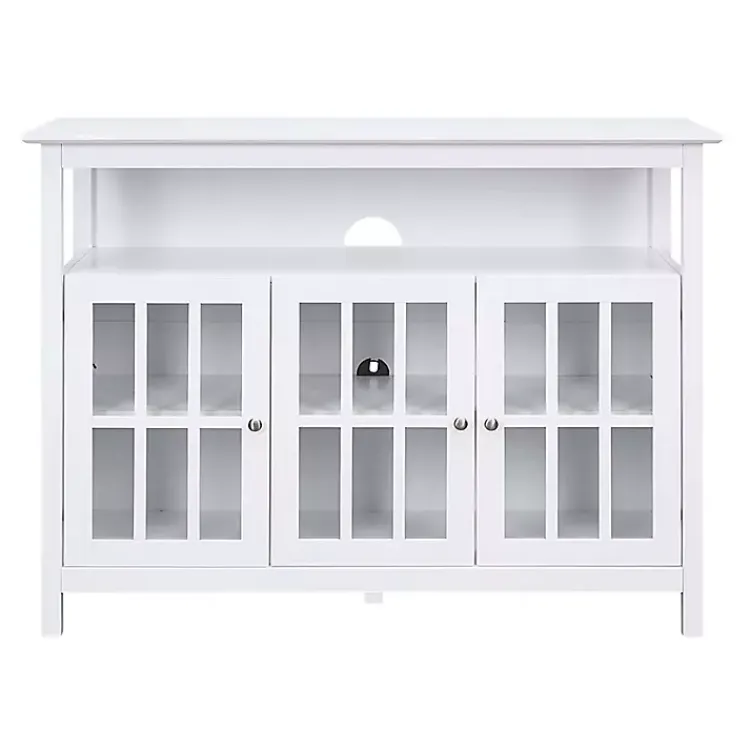 Kirklands Home Tiered Deluxe Cali Media Cabinet White Best