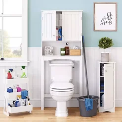 Kirklands Home Tiered 3-Shelf Bathroom Shelves White Outlet