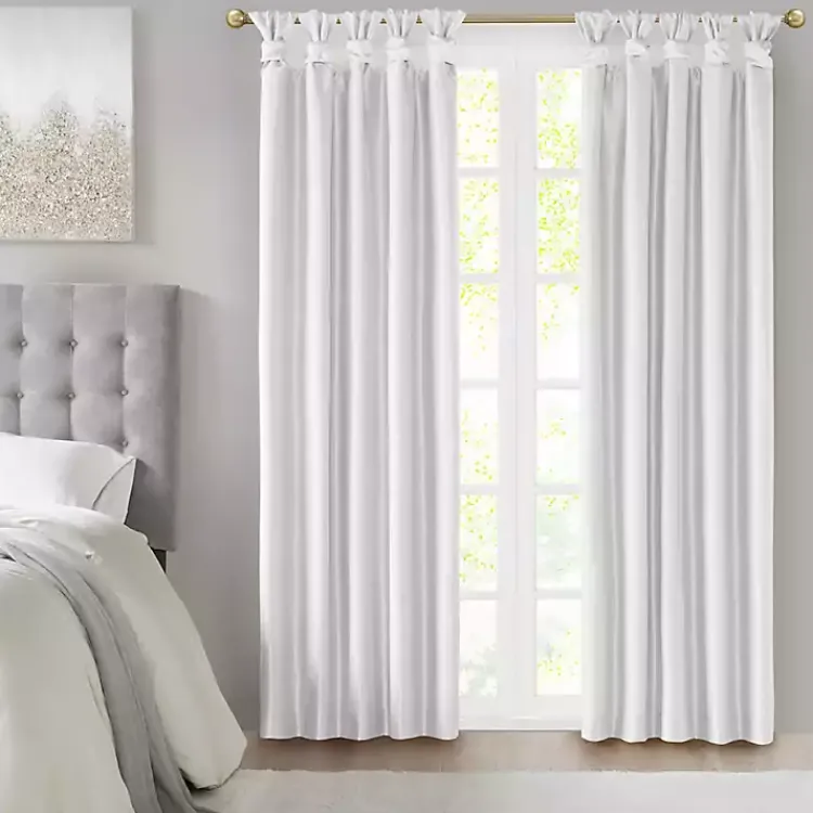 Kirklands Home Total Blackout Curtain Panel, 95 in. White Best