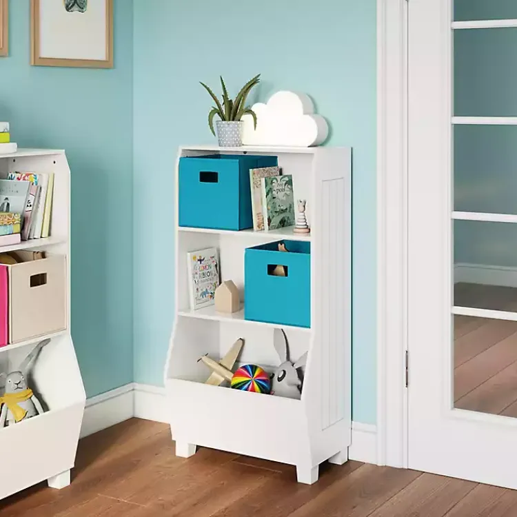 Kirklands Home White Toy Organizer Cubby Bookshelf Discount