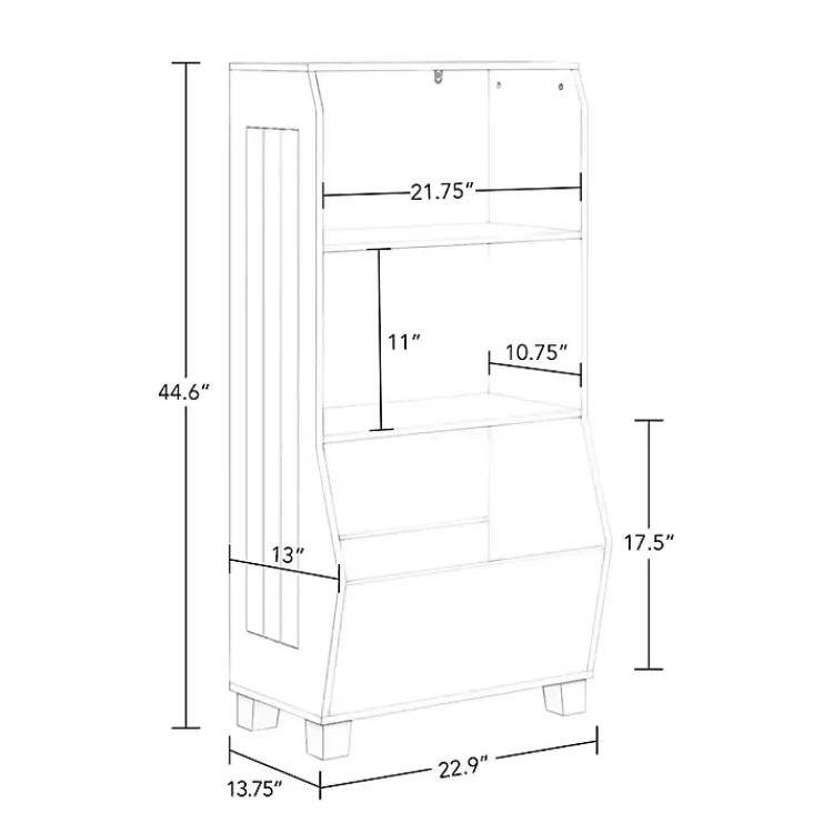 Kirklands Home White Toy Organizer Cubby Bookshelf Discount