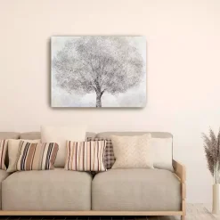 Kirklands Home White Tree Blossoms Canvas Art Print, 40x30 in. Outlet