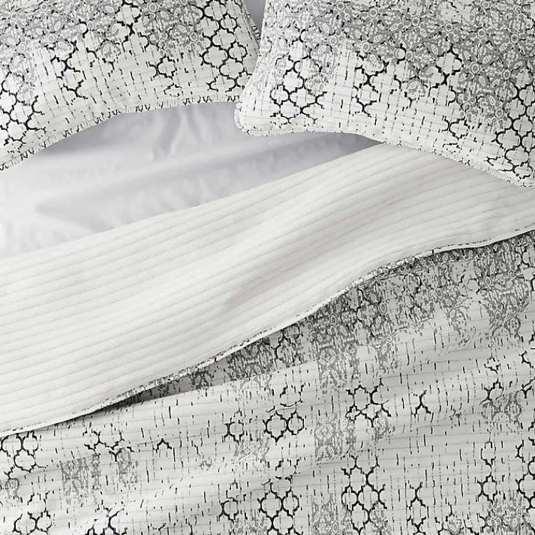 Kirklands Home White Trellis Reversible 2-pc. Twin Quilt Set Best