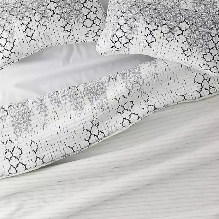 Kirklands Home White Trellis Reversible 2-pc. Twin Quilt Set Best