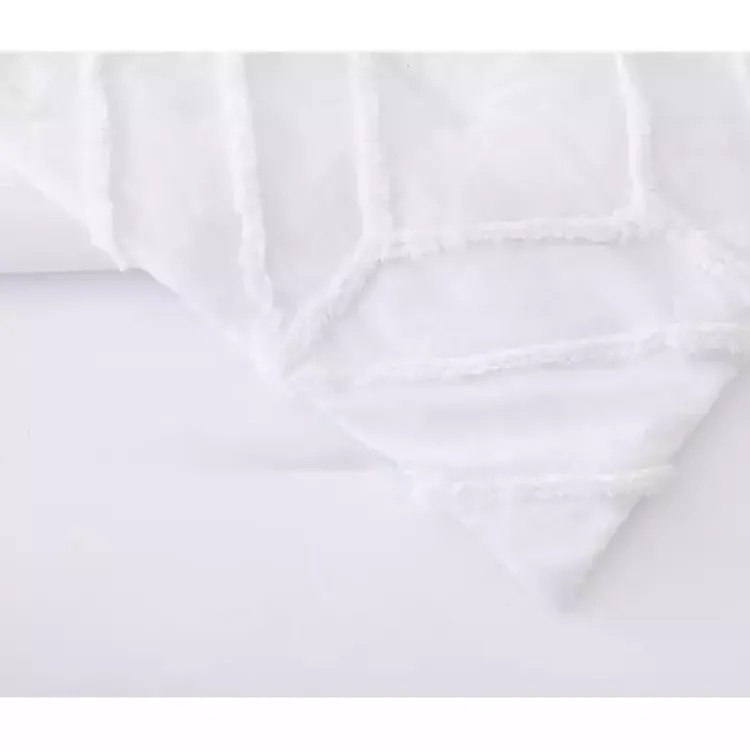Kirklands Home Tufted Chenille 3-pc. King Duvet Set White Sale
