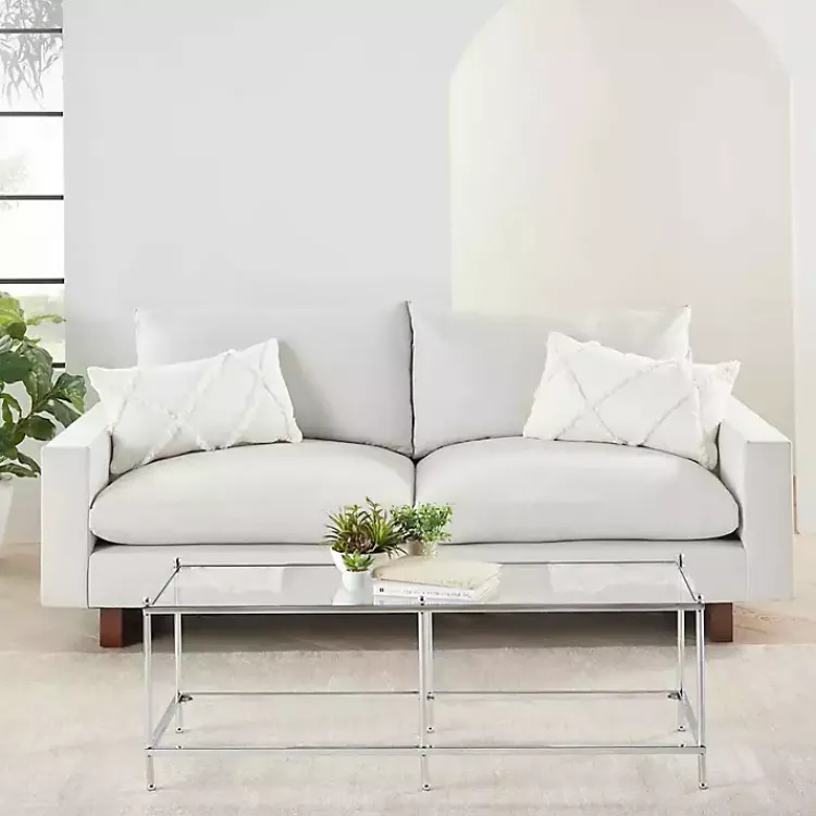 Pillows>Kirklands Home Tufted Diamond Lumbar Pillows, Set of 2 White