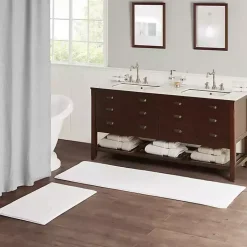 Kirklands Home Tufted Reversible Bath Mat, 34 in. White Best