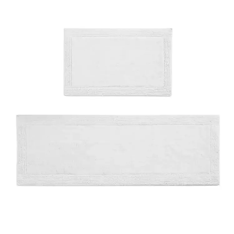 Kirklands Home Tufted Reversible Bath Runner White Best