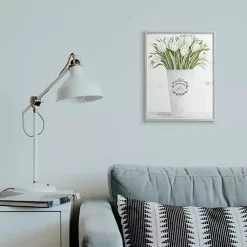 Kirklands Home White Tulip Bouquet in a Vase Framed Art Print