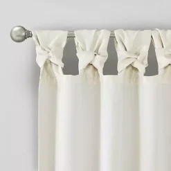 Kirklands Home Twist Top Curtain Panel, 120 in. White Outlet