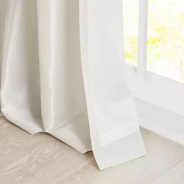 Kirklands Home Twist Top Curtain Panel, 120 in. White Outlet