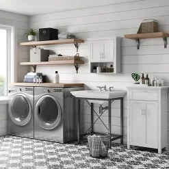 Kirklands Home Two-Door Top Shelf Cabinet White Outlet