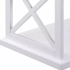 Kirklands Home Two-Tone Double X Sides Coffee Table White Online