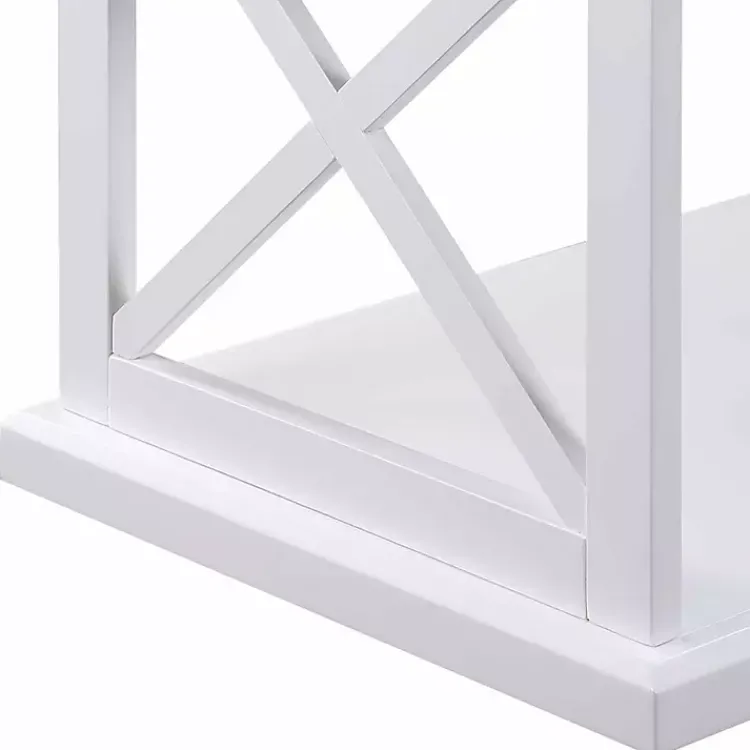 Kirklands Home Two-Tone Double X Sides Coffee Table White Online