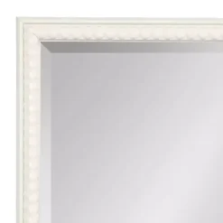 Kirklands Home White Vintage Beaded Wall Mirror, 36 in. Best