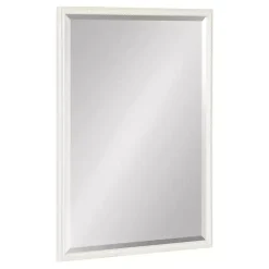 Kirklands Home White Vintage Beaded Wall Mirror, 30 in. Clearance