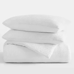 Kirklands Home Waffle Ultra-Soft 3-pc. King Comforter Set White Hot