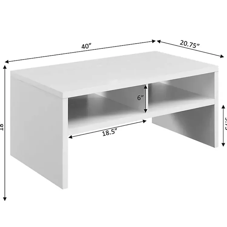 Kirklands Home Wakefield Shelf Coffee Table White Sale