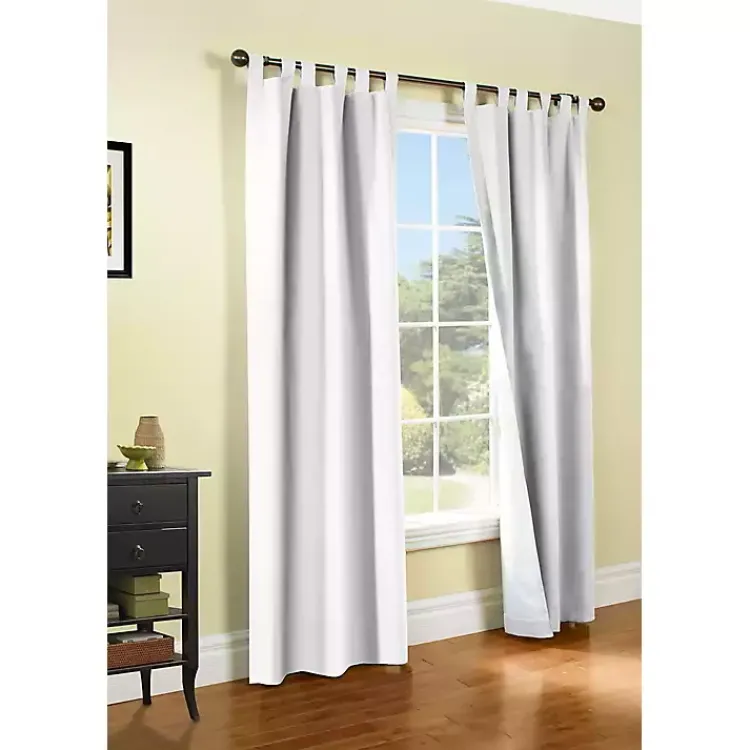 Kirklands Home Weathermate Blackout Curtain Panel, 84 in. White Outlet