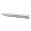 Kirklands Home White Wedge Wood Large Floating Shelf