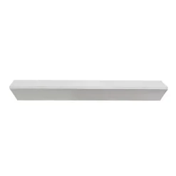 Kirklands Home White Wedge Wood Large Floating Shelf