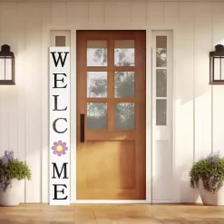 Kirklands Home Welcome Spring Porch Board White Outlet