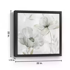Kirklands Home White Whispers II Framed Canvas Art Print, 22x22 Discount