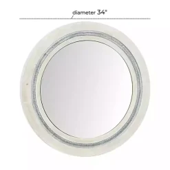 Kirklands Home White Wood Aislinn Wall Mirror