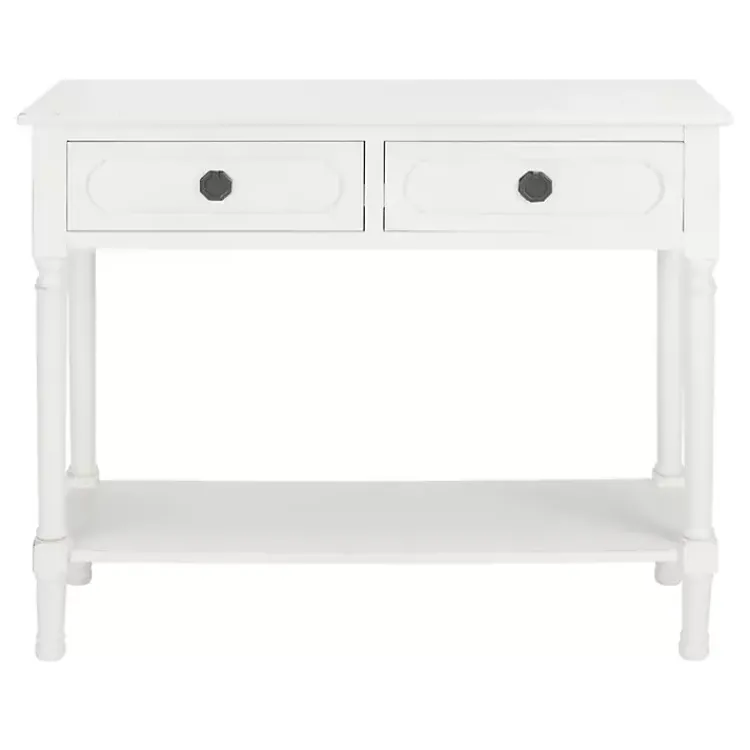 Kirklands Home Wood Allura Console Table White Clearance