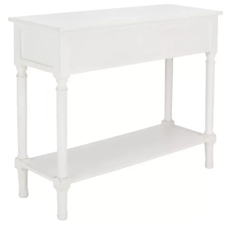 Kirklands Home Wood Allura Console Table White Clearance