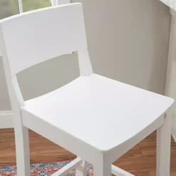 Kirklands Home Wood Devin Bar Stools, Set of 2 White