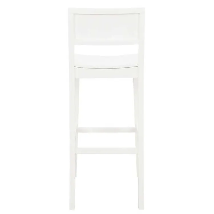 Kirklands Home Wood Devin Bar Stools, Set of 2 White