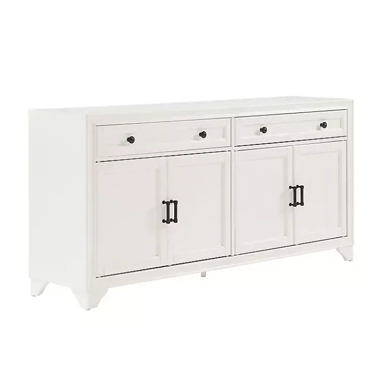 Kirklands Home Wood 4-Door Sideboard Cabinet White Discount