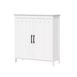 Kirklands Home Wood 2-Door Storage Cabinet White New