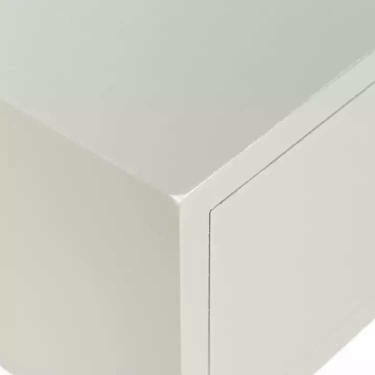 Kirklands Home Wood 1-Drawer Arthur Accent Table White Clearance