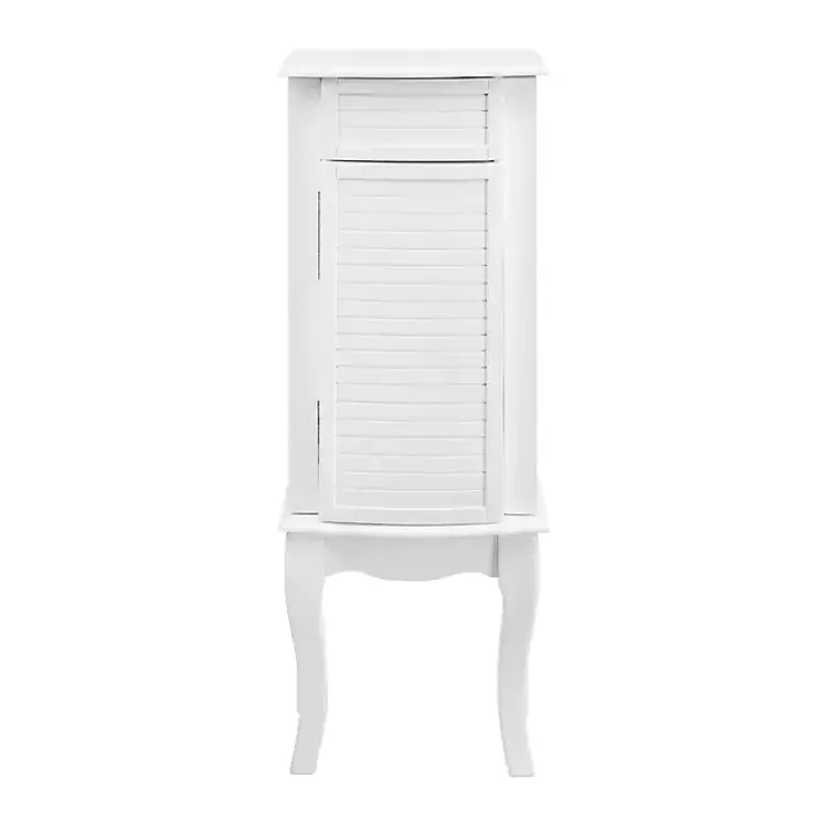 Kirklands Home Wood 4-Drawer Elena Jewelry Armoire White Clearance
