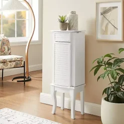 Kirklands Home Wood 4-Drawer Elena Jewelry Armoire White Clearance
