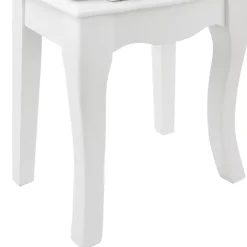 Kirklands Home Wood 4-Drawer Elena Jewelry Armoire White Clearance