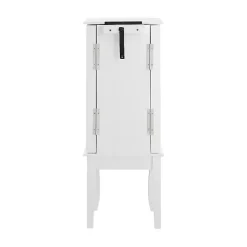 Kirklands Home Wood 4-Drawer Elena Jewelry Armoire White Clearance