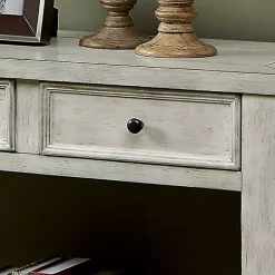 Kirklands Home Wood 4-Drawer Farmhouse Console Table White Hot