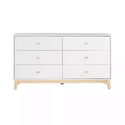 Kirklands Home Wood 6-Drawer Footed Dresser White Sale