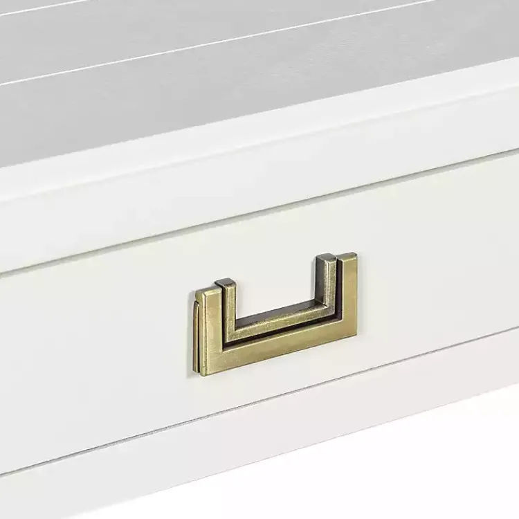 Kirklands Home Wood 2-Drawer Layla Console Table White