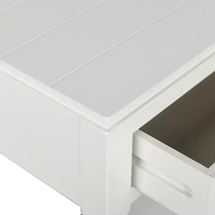 Kirklands Home Wood 2-Drawer Layla Console Table White