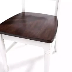 Kirklands Home Wood Farmhouse Dining Chairs, Set of 4 White Online