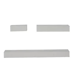Kirklands Home Wood Floating Shelves, Set of 3 White Clearance