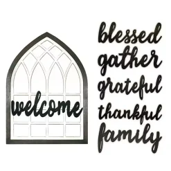 Kirklands Home Wood Interchangeable Arch Wall Plaque White Online