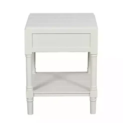 Kirklands Home Wood Layla Accent Table White Outlet
