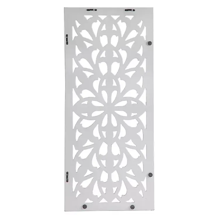 Kirklands Home Wood Medallion August Wall Plaque White Hot