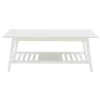 Kirklands Home White Wood Midcentury Coffee Table Sale